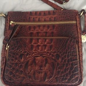 Brahmin cross body snakeskin bag